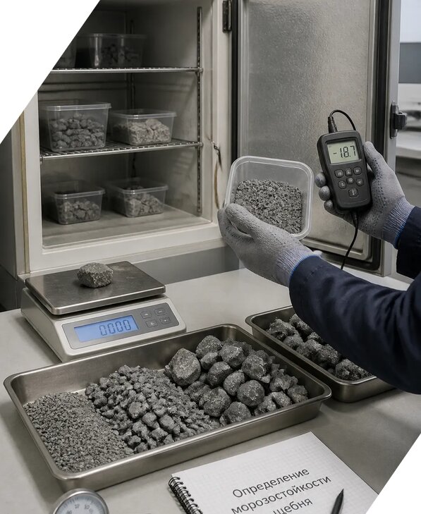 Определение морозостойкости щебня в Волгограде от 3637 р. | ЭкспертизаРоссия
