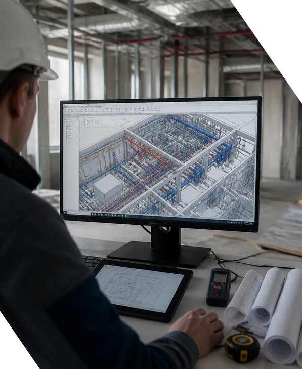 Создание BIM модели инженерных сетей для объектов в Волгограде